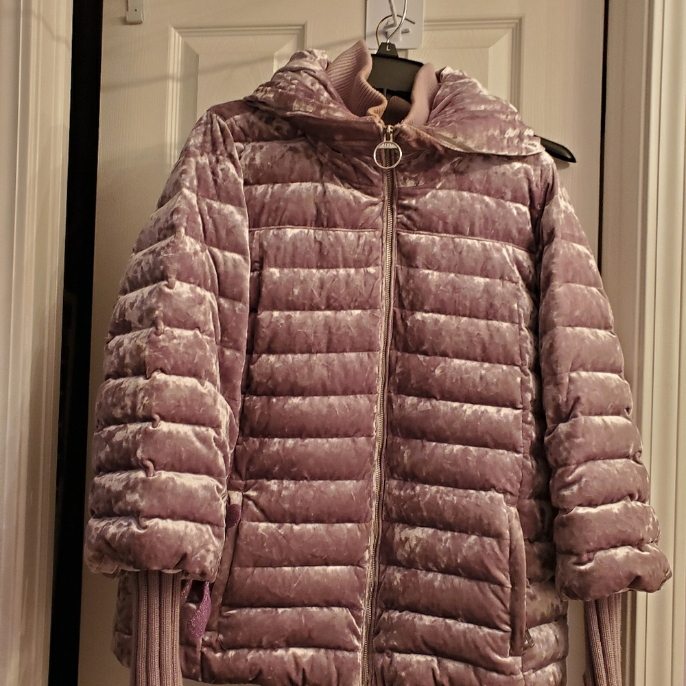 Down velvet jacket